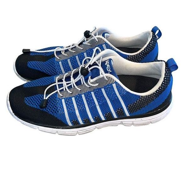 Apex Men’s  Breeze Knit Elastic Lace Up‎ Mesh Running Shoes Blue Size 12.5 - Picture 2 of 6